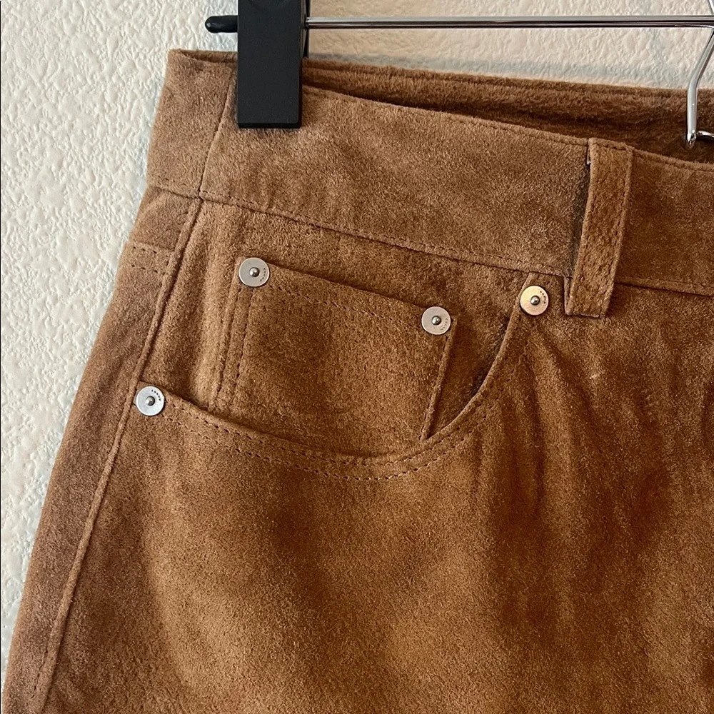 BlankNYC PECAN suede mini SKIRT